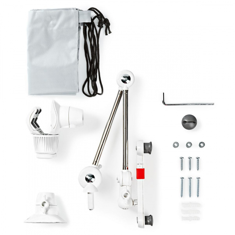 Nedis Tablet Standaard | Universeel | Interactief | Metaal / Wit