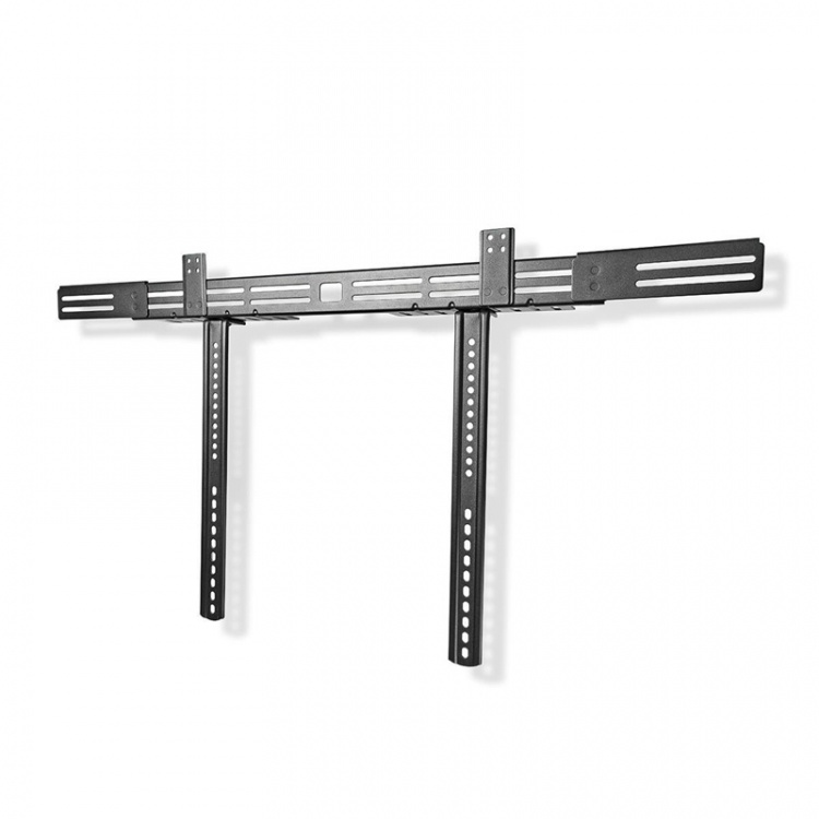 Nedis Soundbar Beugel | Geschikt voor: Universeel | Met TV Bevestiging | 10 kg | Diepteaanpassing | Staal | Zwart Nedis Soundbar Beugel | Geschikt voor: Universeel | Met TV Bevestiging | 10 kg | Diepteaanpassing | Staal | Zwart