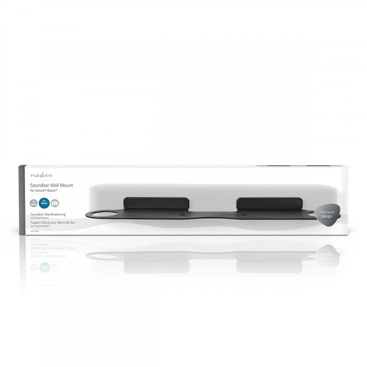 Nedis Soundbar Beugel | Geschikt voor: Sonos® Beam™ | Wand | 5 kg | Vast | ABS / Staal | Zwart