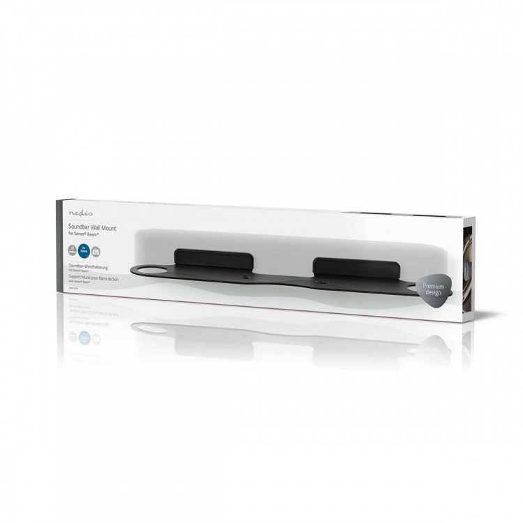 Nedis Soundbar Beugel | Geschikt voor: Sonos® Beam™ | Wand | 5 kg | Vast | ABS / Staal | Zwart