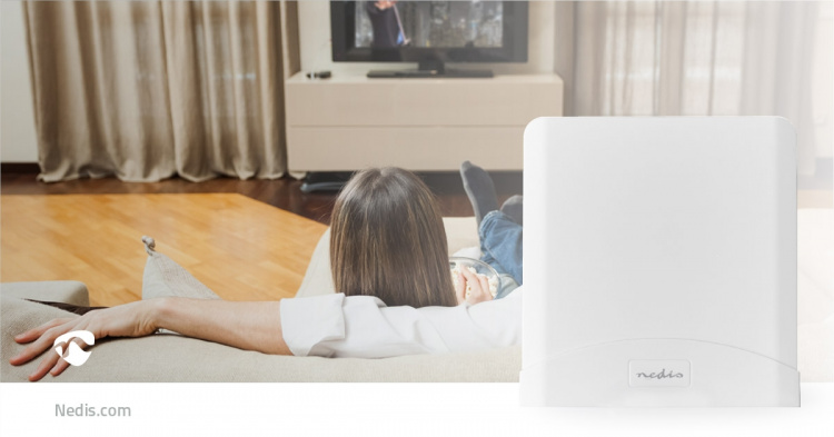 Nedis 5G / 4G / 3G Antenne | 5G | Binnen & Buiten | 698-5000 MHz | Versterking: 6 dB | 2.50 m | Wit Nedis 5G / 4G / 3G Antenne | 5G | Binnen & Buiten | 698-5000 MHz | Versterking: 6 dB | 2.50 m | Wit