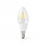 Nedis SmartLife LED Filamentlamp | E14 | 400 lm | 5 W | Warm Wit | 2700 K | Glas | Android™ / IOS | Kaars | 1 Stuks Nedis SmartLife LED Filamentlamp | E14 | 400 lm | 5 W | Warm Wit | 2700 K | Glas | Android™ / IOS | Kaars | 1 Stuks