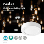 Nedis SmartLife Plafondlamp | Koel Wit / Warm Wit | Rond | Diameter | 800 lm | 2700 - 6500 K | IP20 | Energieklasse: G | Android™ / IOS