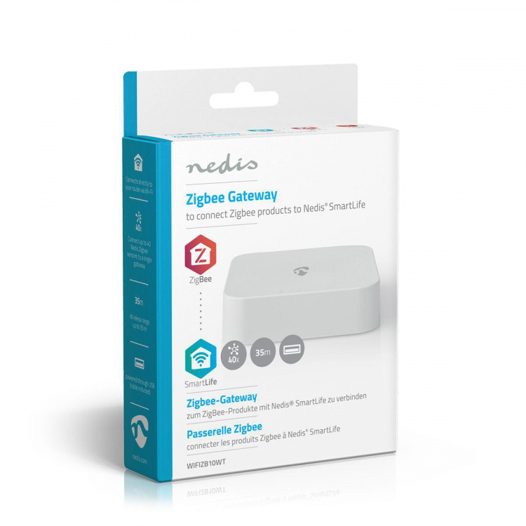 Nedis SmartLife Gateway | Zigbee 3.0 | 40 Apparaten | USB Gevoed | Android™ / IOS | Wit