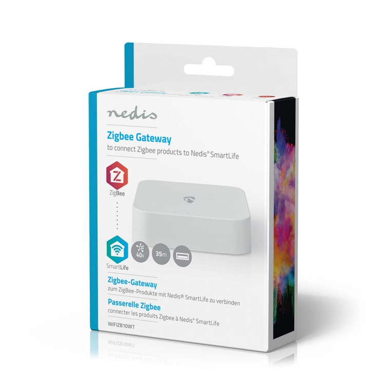 Nedis SmartLife Gateway | Zigbee 3.0 | 40 Apparaten | USB Gevoed | Android™ / IOS | Wit