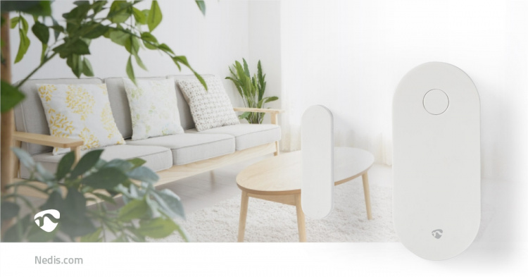 Nedis SmartLife Slimme Deur/Raam Sensor | Zigbee 3.0 | Batterij Gevoed | Android™ / IOS | Wit