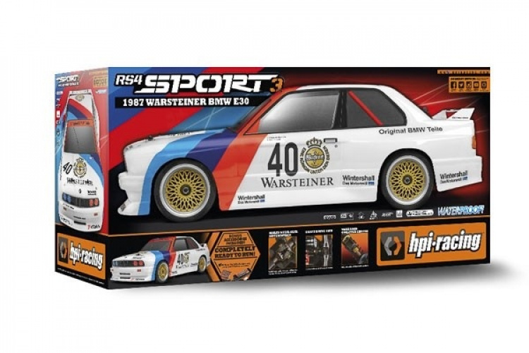 HPI RS4 Sport 3 BMW M3 E30 Warsteiner 1:10 Electric Onroad HPI RS4 Sport 3 BMW M3 E30 Warsteiner 1:10 Electric Onroad