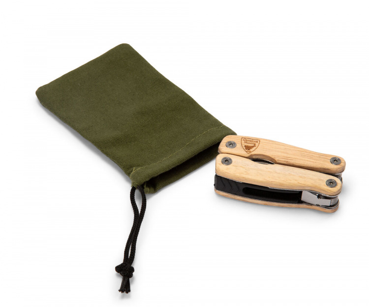 Orrefors Hunting Multi-tool, rubberhouten handvat, 8 gereedschappen