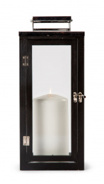 Orrefors Jernverk Ljuslykta i furuträ, 40 cm, Svart