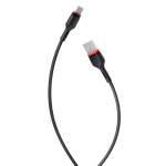 Xo USB - USB-C-kabel, 1,0 m, 2,4 A, zwart Xo USB - USB-C-kabel, 1,0 m, 2,4 A, zwart