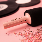 Maxlife MXBM-600 - Draadloze karaokemicrofoon met ingebouwde luidspreker, roze