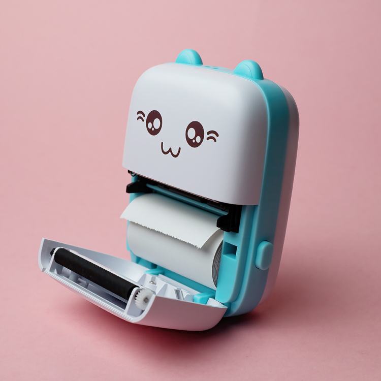 Maxlife MXTP-100 Thermische Printer - Draagbare Miniprinter met Bluetooth, Blauw