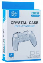 Siliconen handgreep Crystal case voor PS5-besturing, transparant Siliconen handgreep Crystal case voor PS5-besturing, transparant