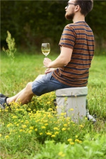 Outfit 20L koeltas met praktisch zitje Outfit 20L koeltas met praktisch zitje