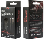 Maxlife MXCC-01 USB Autolader 1x USB 2.1A + microUSB kabel Maxlife MXCC-01 USB Autolader 1x USB 2.1A + microUSB kabel