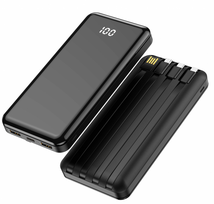 Forever TB-411 Powerbank met kabels, 10 000 mAh Forever TB-411 Powerbank met kabels, 10 000 mAh