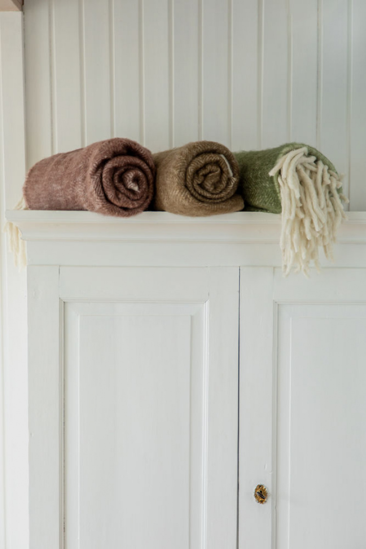 Kosta Linnewäfveri Ullpläd, Grön