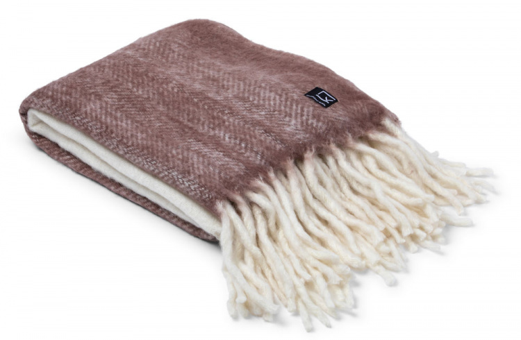 Kosta Linnewäfveri Ullpläd, Vinröd