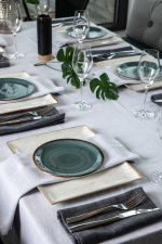 Kosta Linnewäfveri Eliza 6-pack servetter, Mörkgrå Kosta Linnewäfveri Eliza 6-pack servetter, Mörkgrå