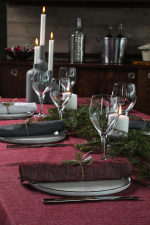 Kosta Linnewäfveri Eliza 6-pack servetter, Vinröd Kosta Linnewäfveri Eliza 6-pack servetter, Vinröd