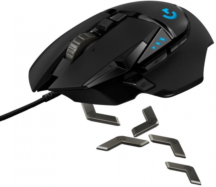 Logitech G502 HERO Gamingmuis met hoge prestaties Logitech G502 HERO Gamingmuis met hoge prestaties