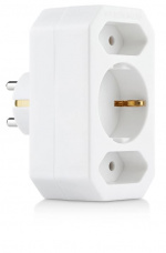 Aftakstekker met drie stopcontacten