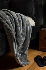 Kosta Linneväfveri Sherpapläd Smeviken, Grå