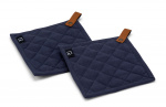 Kosta Linneväfveri Grytlappar 2-pack, Marinblå