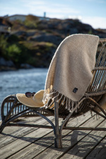 Kosta Linneväfveri Pläd Sjövallen, Beige Kosta Linneväfveri Pläd Sjövallen, Beige