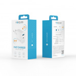 Forever TC-06-20AC PD QC wandoplader 1x USB-C 1x USB 20W Forever TC-06-20AC PD QC wandoplader 1x USB-C 1x USB 20W