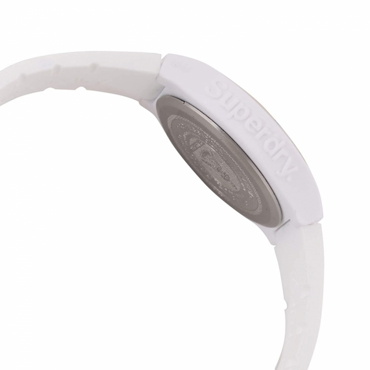 Superdry SDSYG166WRG - Horloge 38 mm met 5 bar waterdichtheid, Wit/Goud
