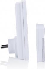 Byron DB411E Draadloze deurbel + Plug-In ontvanger, 50 m bereik, Wit 