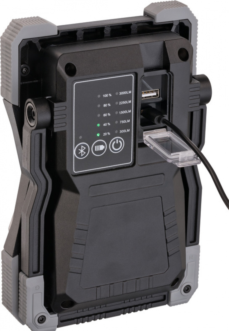 Brennenstuhl LED Arbetslampa med Högtalare 3000Lm, 30W