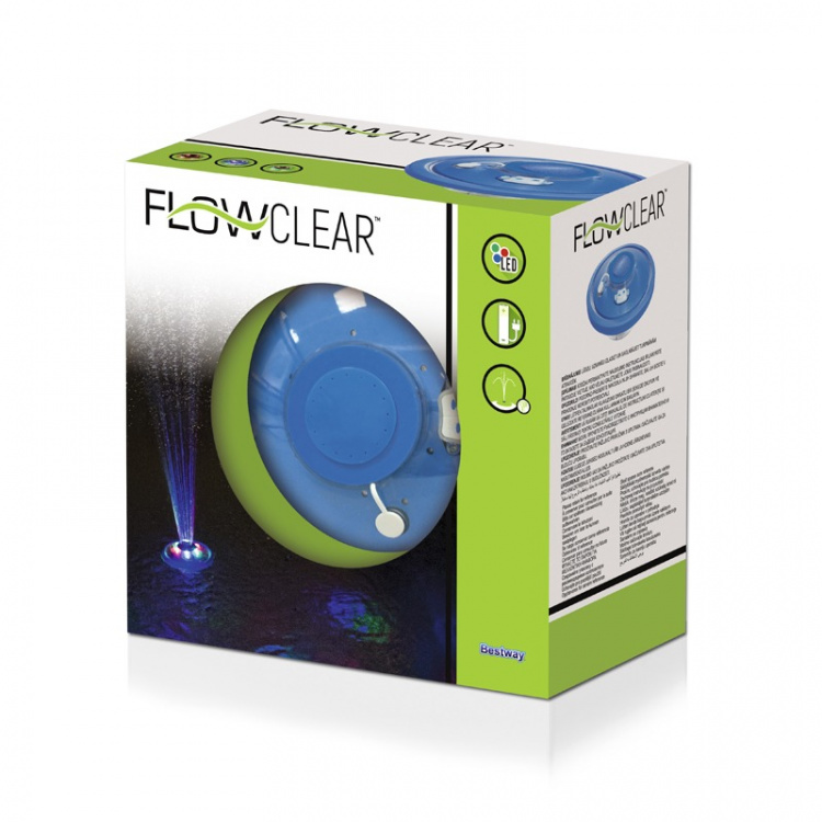 Bestway Drijvende zwembadfontein met veelkleurige lichtshow