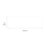 Thermische etiketten voor Niimbot D11 etiketteermachine, Zelfklevend, 12x40mm, Wit