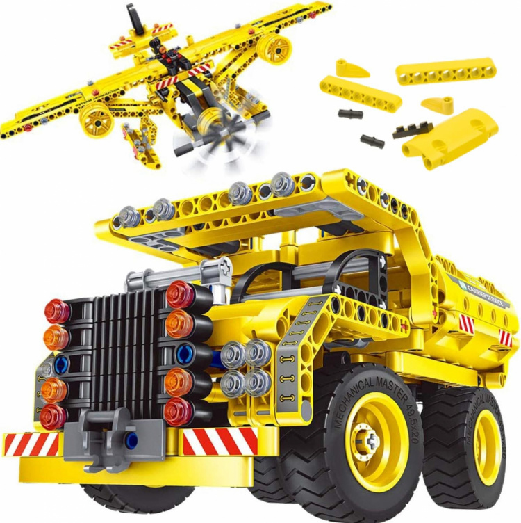 Lego Goodyear licentie - 2 in 1 - Dumper en vliegtuig