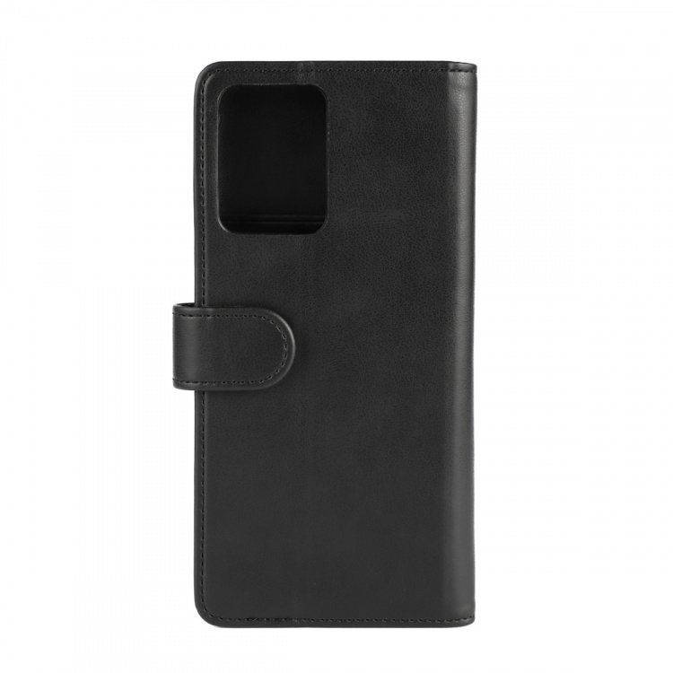 Essentials Motorola Moto G24 Power PU plånboksfodral med 3-kortplatser, Svart