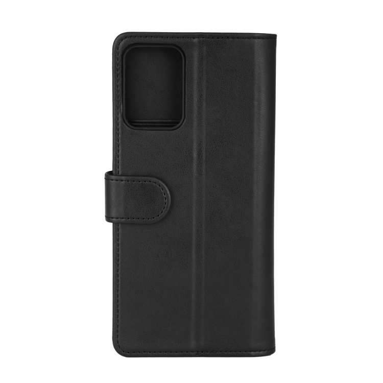 Essentials Motorola G34 PU plånboksfodral med 3-kortplatser, Svart