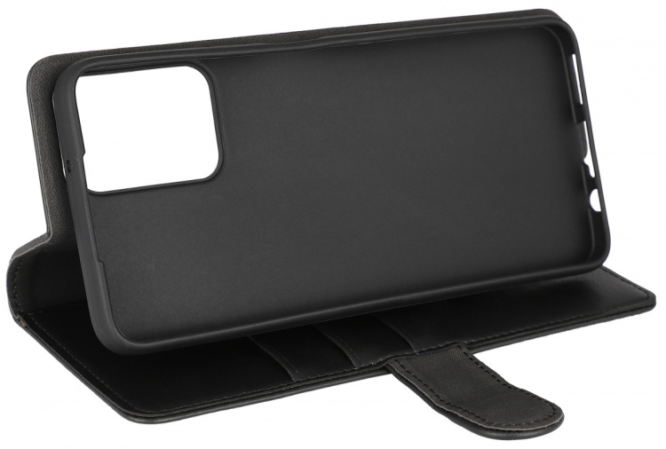 Essentials Motorola Moto G35 PU wallet, detachable, 3 cards, black