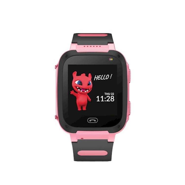 Maxlife Smartwatch med silikonarmband för barn, Rosa - 2G