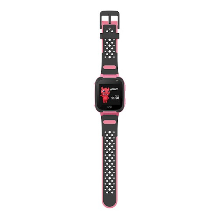 Maxlife Smartwatch med silikonarmband för barn, Rosa - 2G