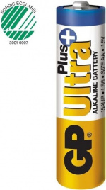 GP Ultra Plus Alkaline AA-batterij, 15AUP/LR6, 4-pack