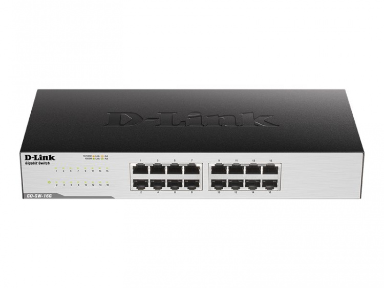 D-Link GO-SW-16G Switch 16-port Gigabit Preowned Grade B