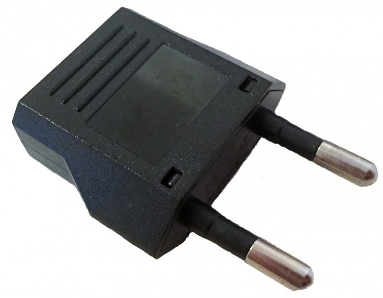 Reisadapter, VS naar Zweden, Zwart