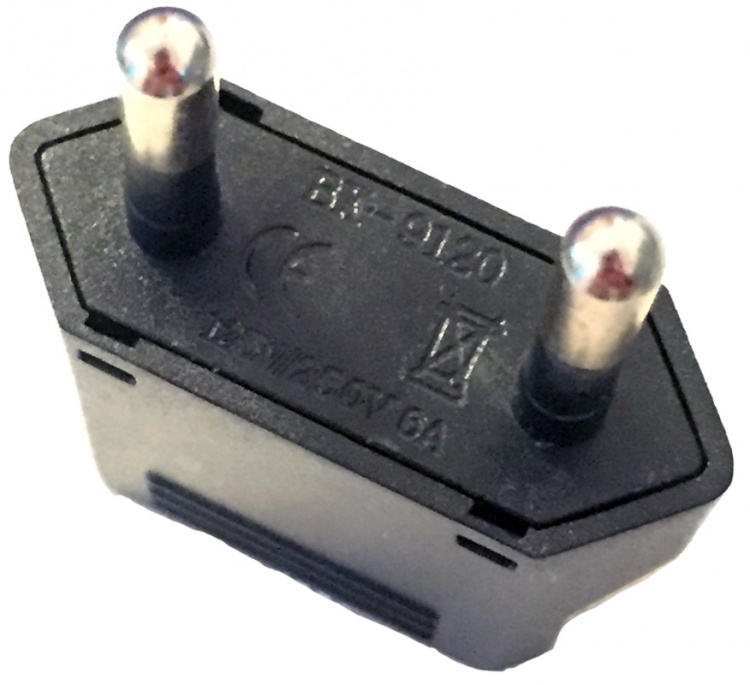 Reisadapter, VS naar Zweden, Zwart