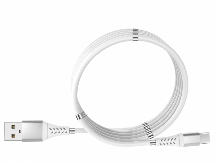 GADGETMONSTER Magnetische USB-C oplaadkabel, geen kabelwarboel, 2,4A, 1 m