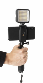 GADGETMONSTER Vlogging Stick met LED-lampje