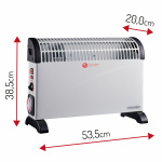 Mesko MS 7741w Convector heater with timer and Turbo fan