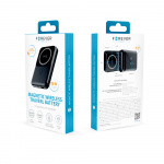 Forever MATB-100 Powerbank met draadloos opladen, PD QC 22,5W 10000 mAh, zwart