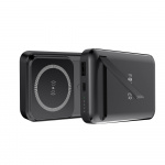 Forever MATB-100 Powerbank met draadloos opladen, PD QC 22,5W 10000 mAh, zwart